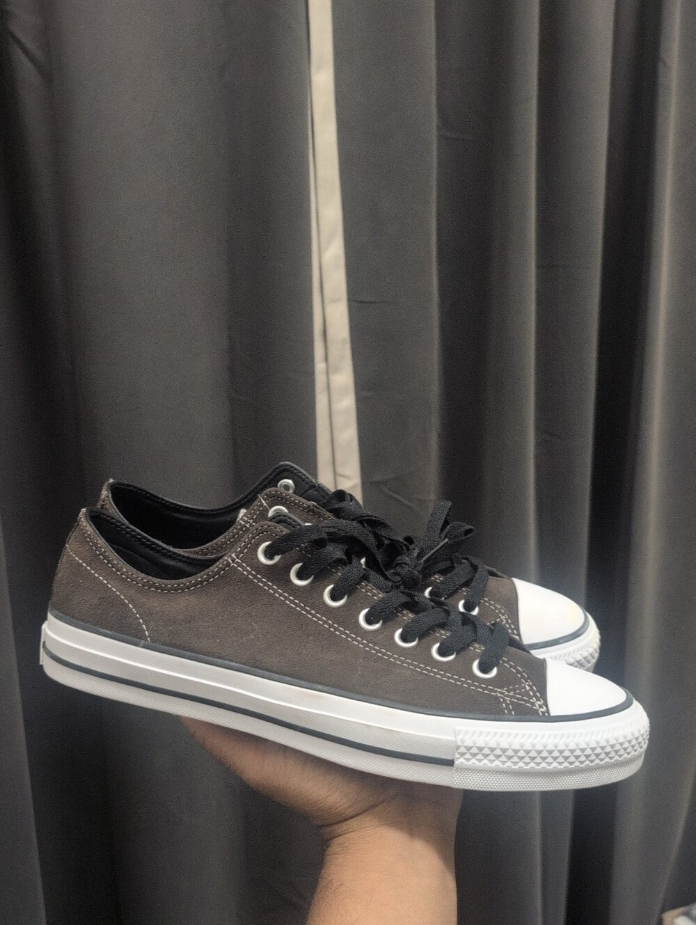 Converse Mens Chuck Taylor All Star Pro Ox Suede Brown & White Size 9